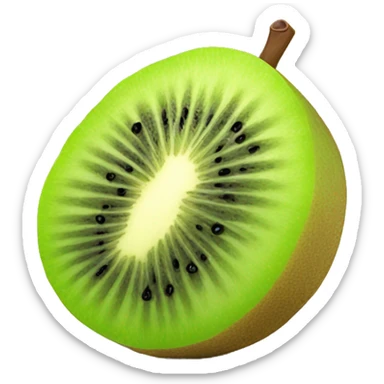 3D kiwi fruit  sticker