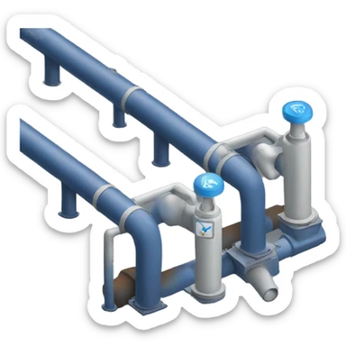 gas distribution pipeline sticker