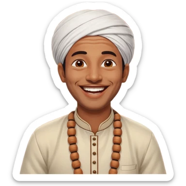 a guy from kerala laughing need his back ground in shop sticker