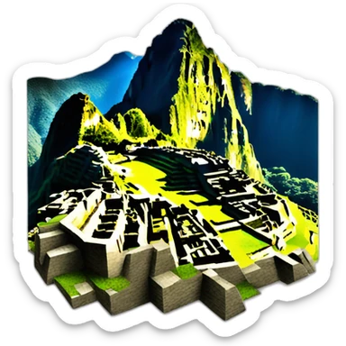 machu picchu sticker
