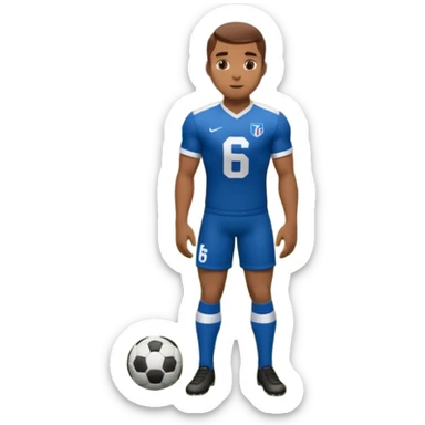 A football player with number 66, stand near a corner kick sticker