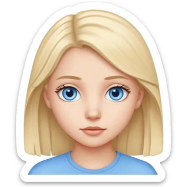 An bloude girl teen-adoult very  sticker