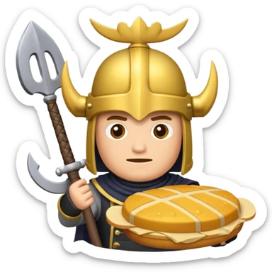 Mini pekka con un panqueque en la cabeza sticker