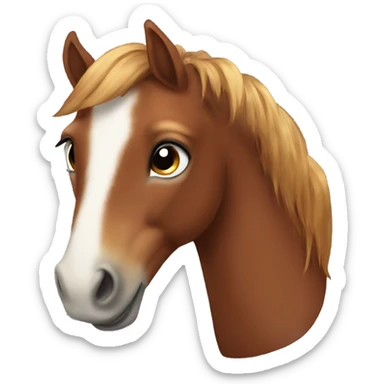 Chestnut pony sticker