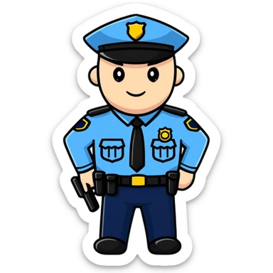 police officer sticker