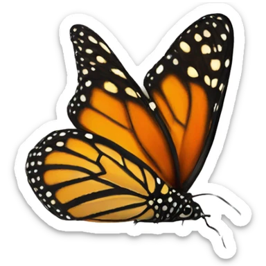 Monarch butterfly  sticker