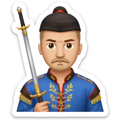 Ukrainian Cossack sticker