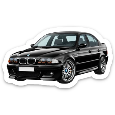 BMW M5 E39 Color Black sticker
