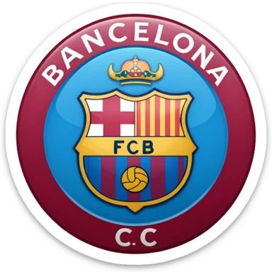 Barcelona football club logo (more accurate) sticker