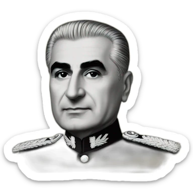 Mohammad Reza Shah Pahlavi sticker