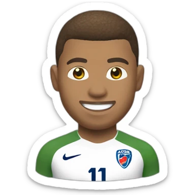 Kyllian mbappé qui casse des noisettes sticker