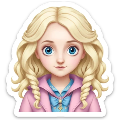 Evanna Lynch is Luna Lovegood in harry potter sticker