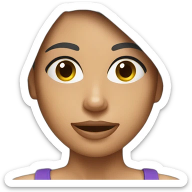 fitness woman sticker