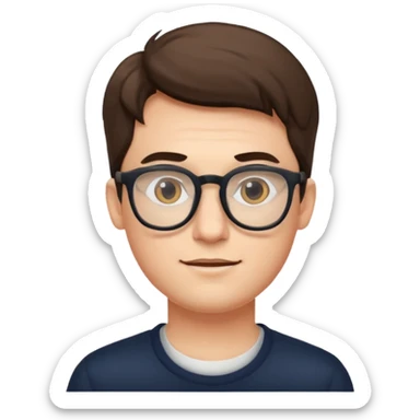 spects with guy sticker