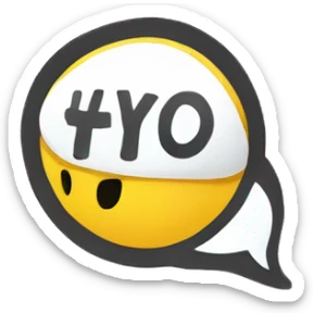 Word bubble that says “Let’s go!” sticker