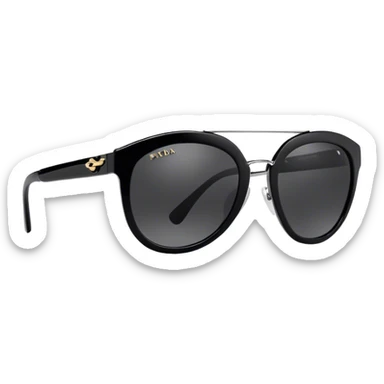 Black Prada sunglasses sticker