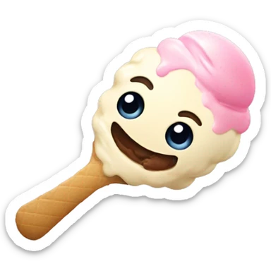 ice cream scoop wrestler sticker