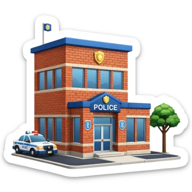una estación de policia sticker
