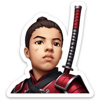 Fierce Samurai sticker