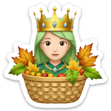 Breeze + leaf basket,Sky Gardener. sticker
