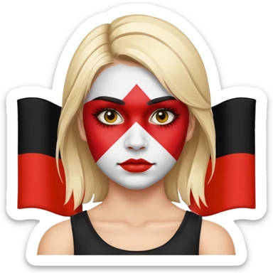 Germany strong girl sticker