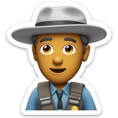 Driving bot travel tour guide sticker