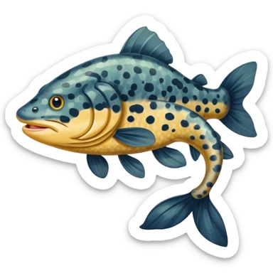 catfish realistic sticker
