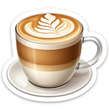 Aesthetic latte sticker