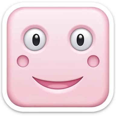 Pale Pink  Font sticker