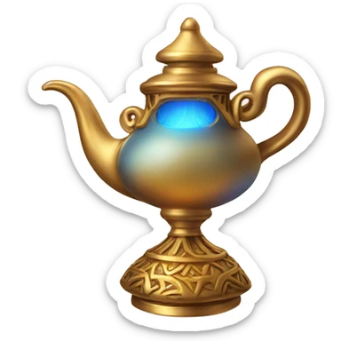 Genie lamp aladdin sticker