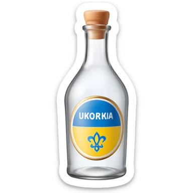 Ukrainian horilka "Козацька Рада" sticker