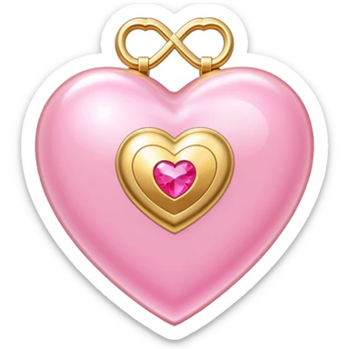 sailor moon miracle romance compact heart sticker