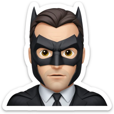 ben affleck batman with mask sticker