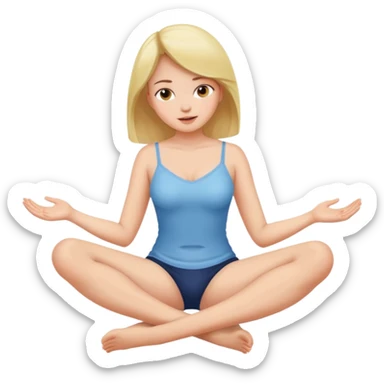 girl opening legs touching herself sticker