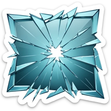 broken window  sticker