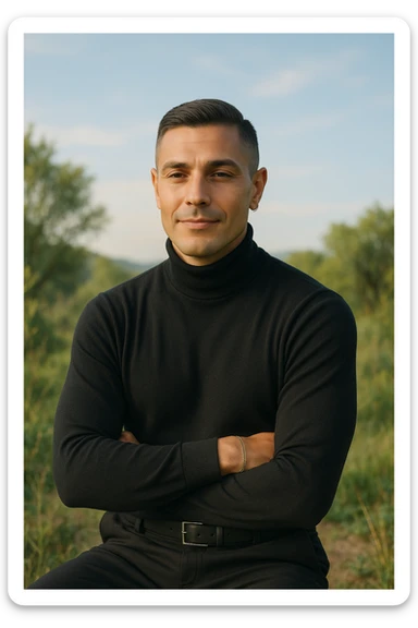 Uomo che pratica il digiuno per rigenerare il corpo sticker