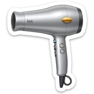 hair dryer sticker