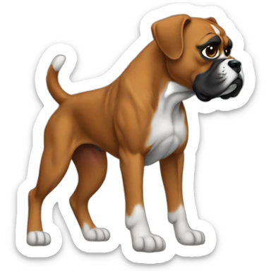 Boxer sticker