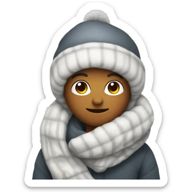 Cozy winter sticker