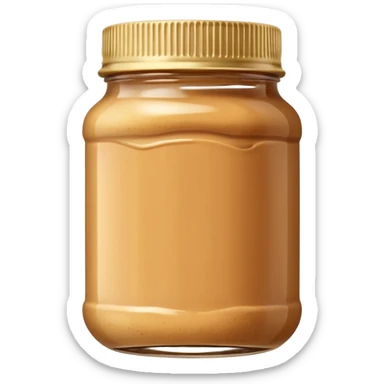 peanut butter jar without logo sticker
