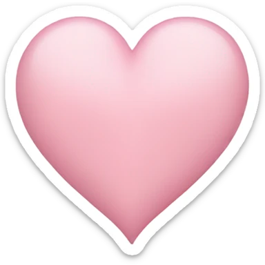 light pink heart sticker