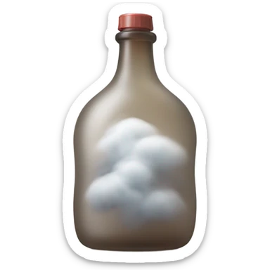a borotalco bottle surrounded by fog sticker