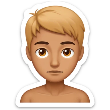 A bittersweet face sticker