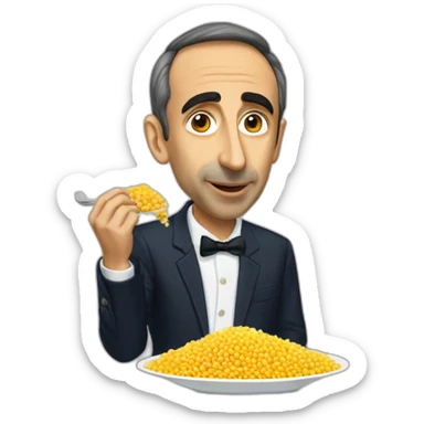 Éric zemmour eat couscous sticker
