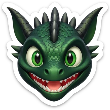 Toothless dragon head not the whole body sticker