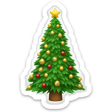 Christmas tree sticker