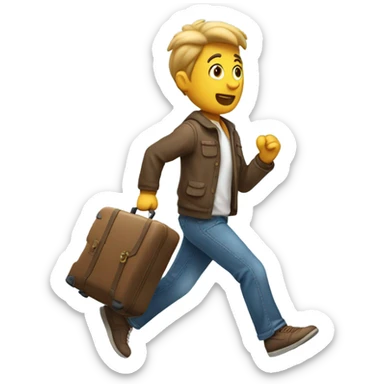 Running to the airport sticker