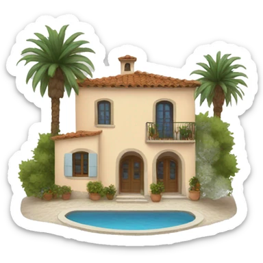 Mediterranean home sticker