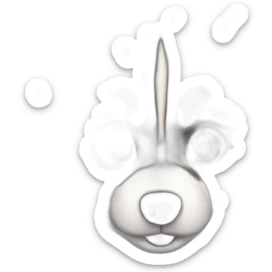 Blue eyes pomsky sticker