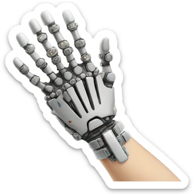bionic hand sticker